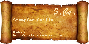 Stampfer Csilla névjegykártya